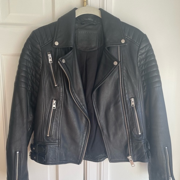 All Saints Jackets & Coats Allsaints Papin Leather Jacket Poshmark